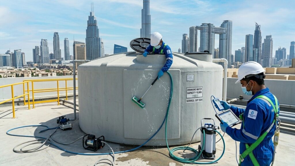Post Summer Water Tank Cleaning Dubai
